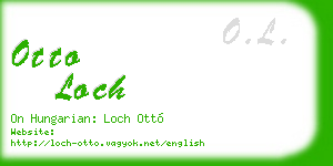 otto loch business card