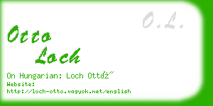 otto loch business card